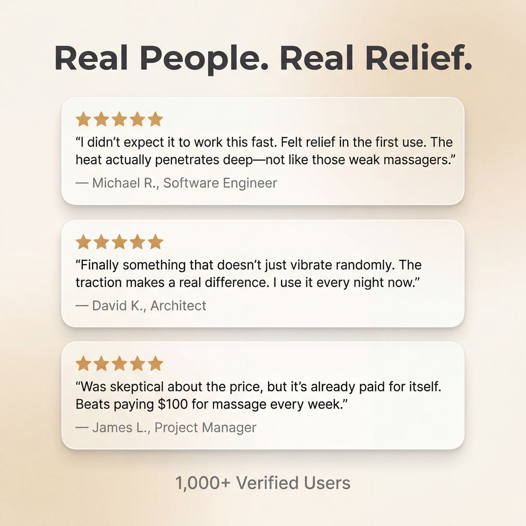 Das Loosen Up™ Nackenmassagekissen mit Wärmefunktion – 3-in-1-System zur Dekompression der Halswirbelsäule und Wärmetherapie 