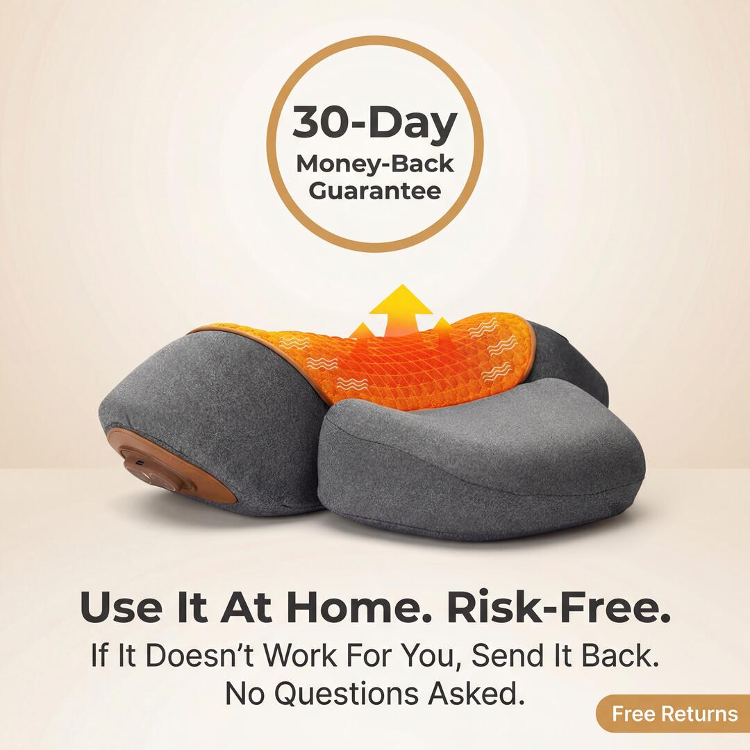 Das Loosen Up™ Nackenmassagekissen mit Wärmefunktion – 3-in-1-System zur Dekompression der Halswirbelsäule und Wärmetherapie 